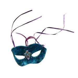 Cirque Du Soleil Blue Ribbons &‎ Feather Judith Rauchfuss Masquerade Mask
